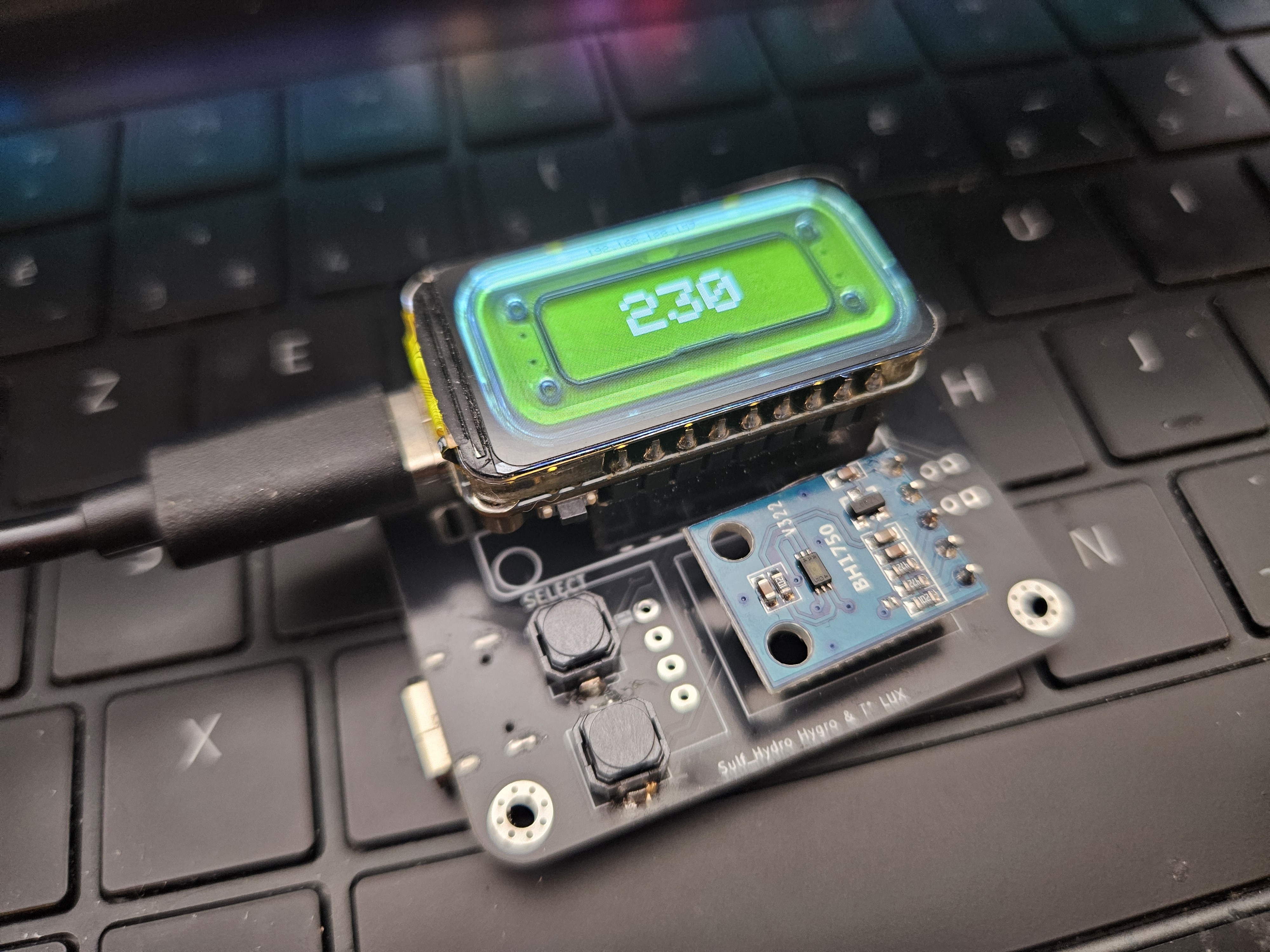 ESP-Hydropony Light Monitor assembled